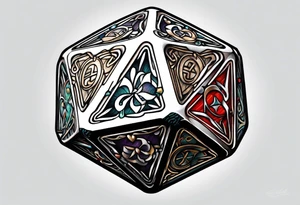 d20 dice tattoo idea