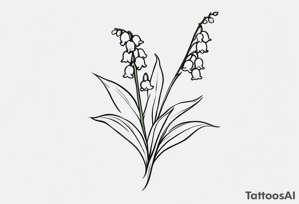 Lily of the valley tattoo idea