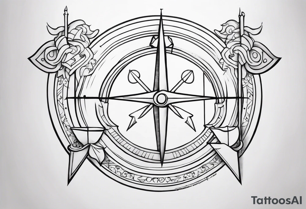 sagittarius, faith, strong tattoo idea