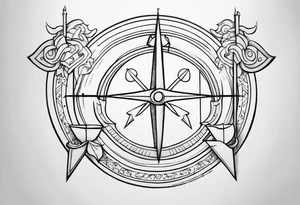 sagittarius, faith, strong tattoo idea