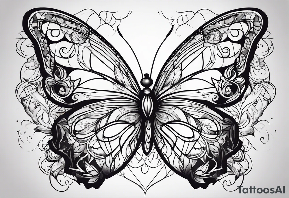 Butterflies tattoo idea