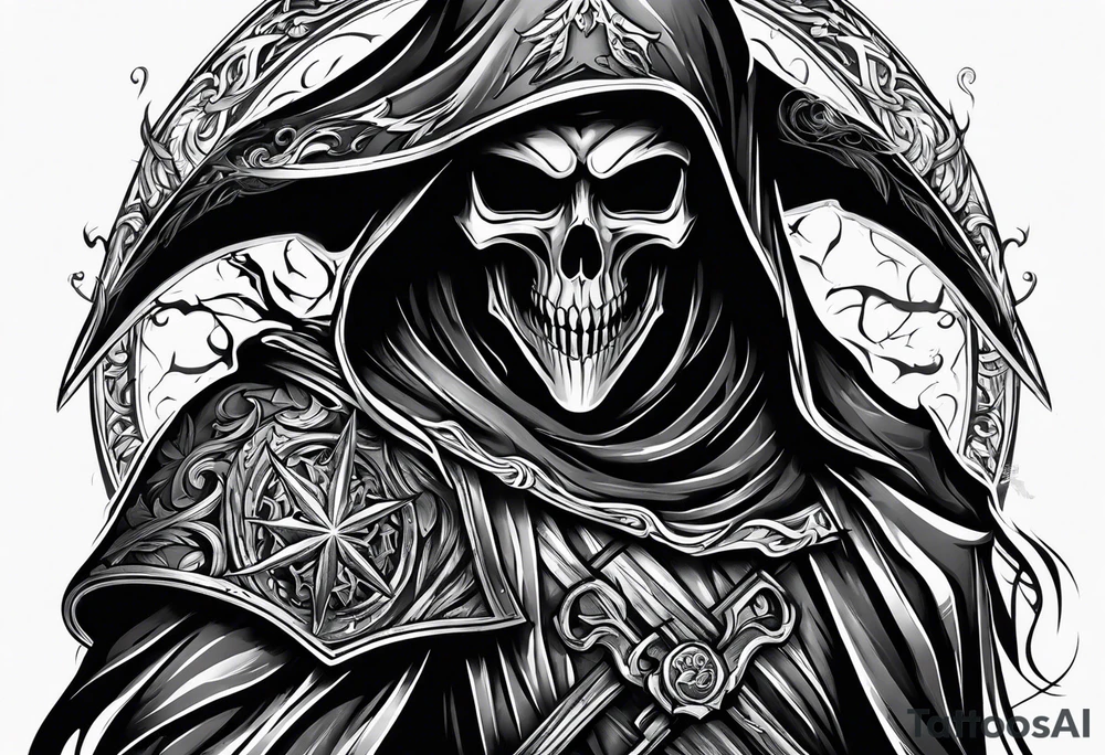 Grim reaper snow tattoo idea