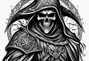 Grim reaper snow tattoo idea