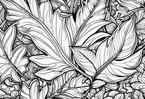 Leaf tattoo idea
