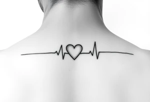 small for ankle - heartbeat pulse voyage tattoo idea