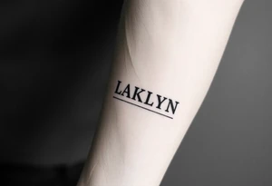 Nordic runes
Names Lakelyn tattoo idea