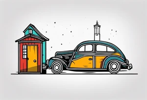 Rich homeless tattoo idea