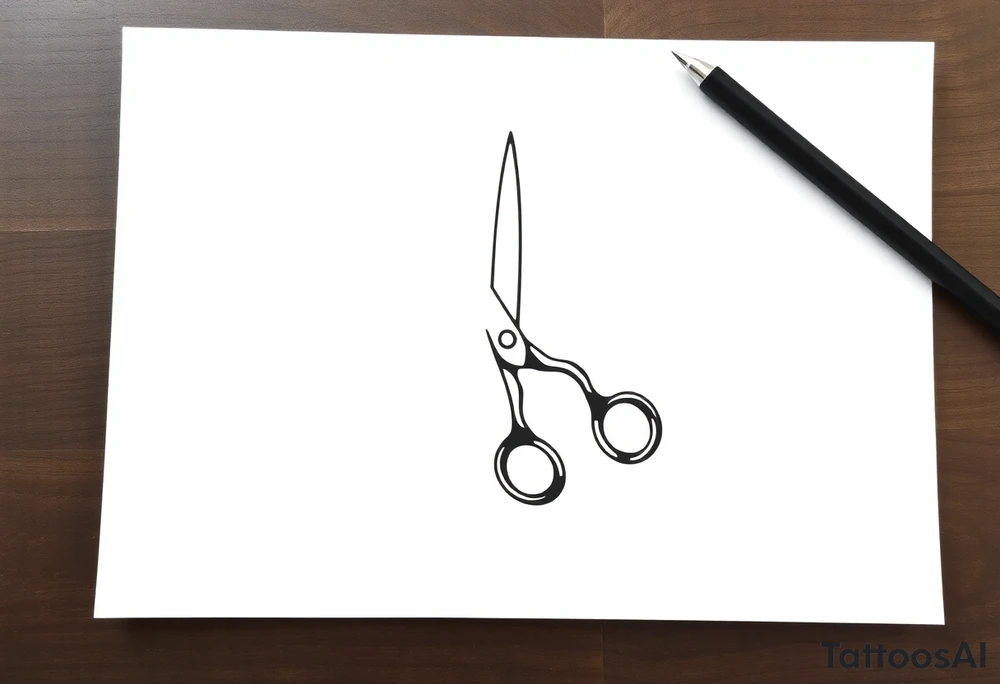 Scissors tattoo idea