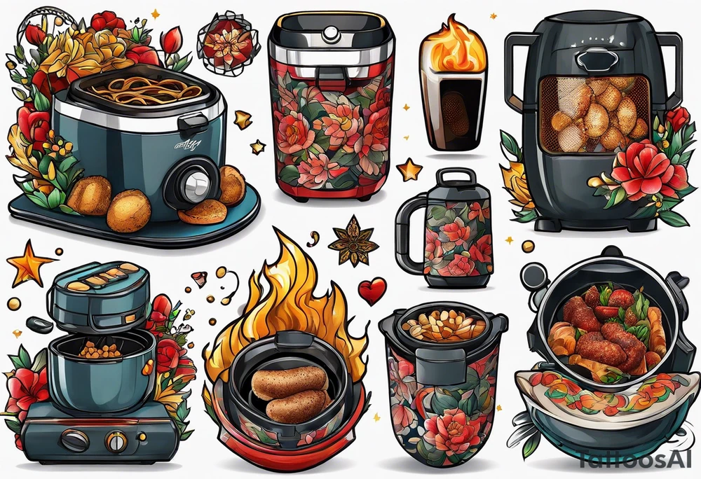 airfryer tattoo idea