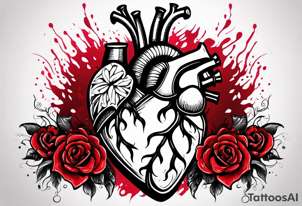 Bloody Heart tattoo idea