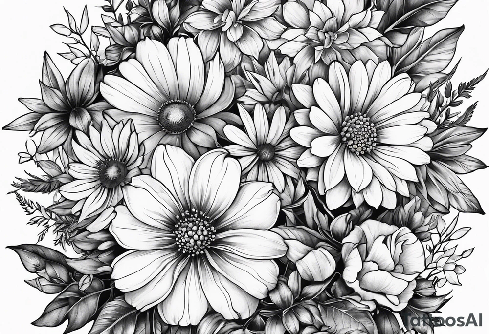 Wildflowers tattoo idea
