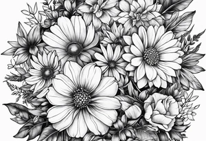 Wildflowers tattoo idea
