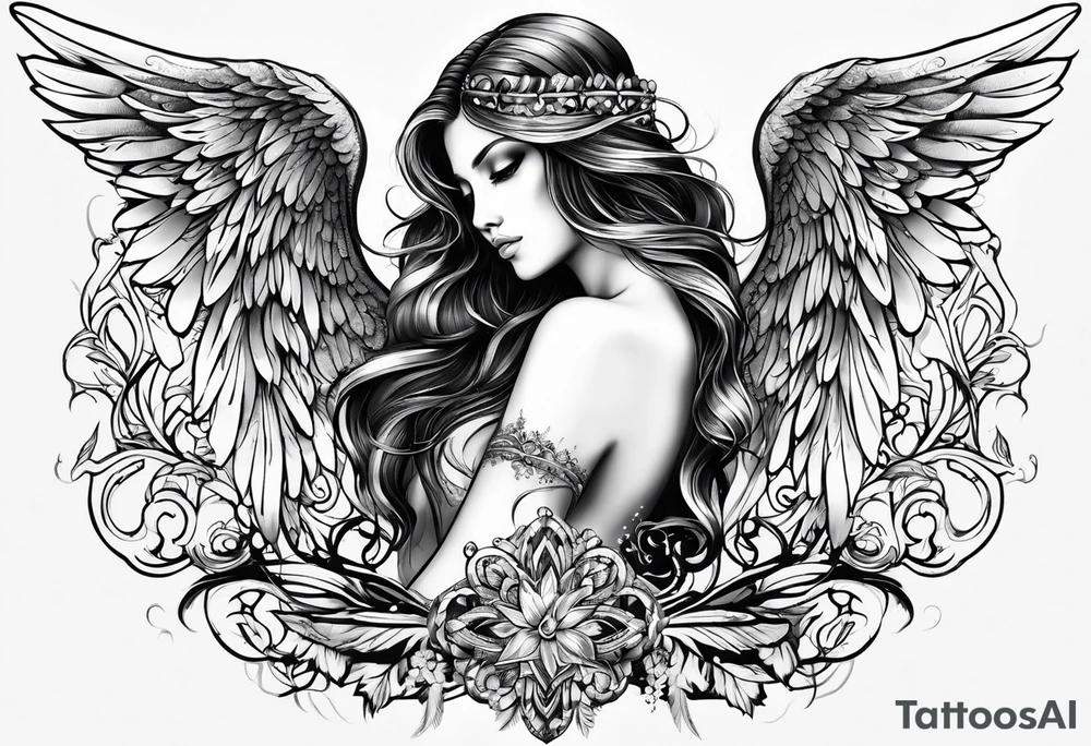 angel tattoo idea