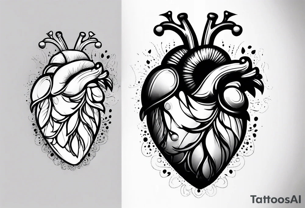 Healing heart tattoo idea