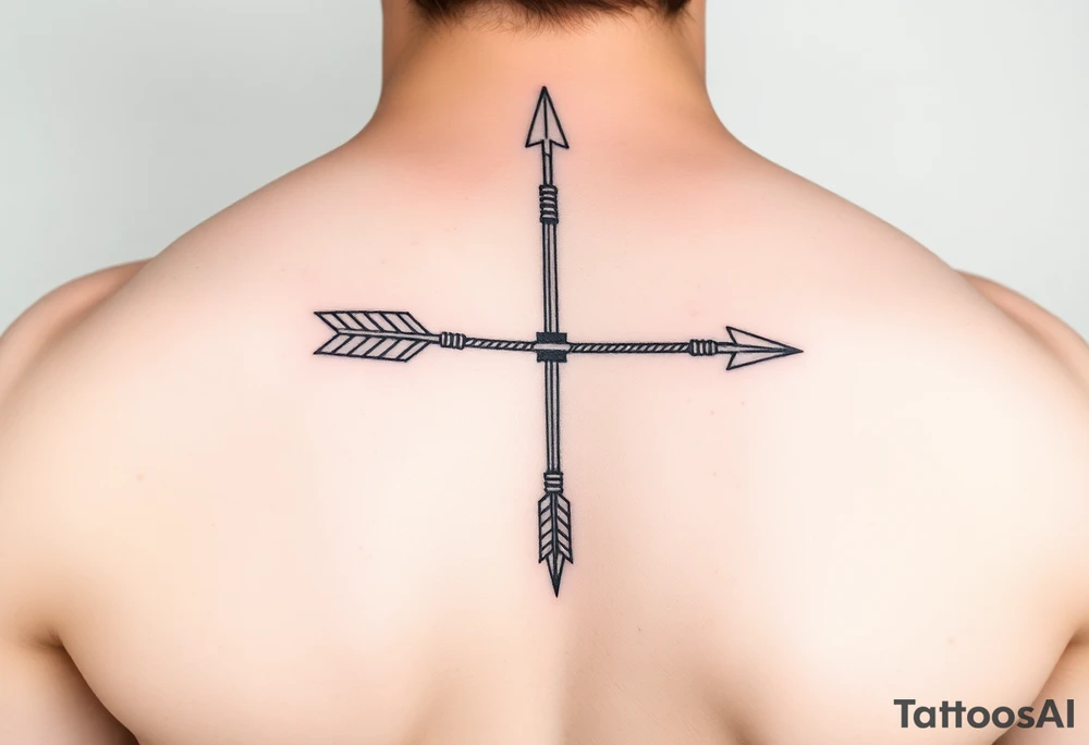 Bow and arrow tattoo idea