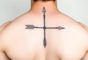 Bow and arrow tattoo idea