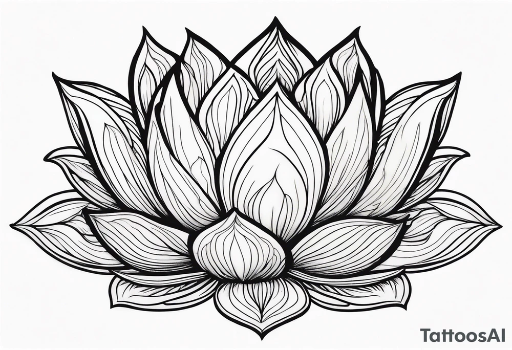 gemstone lotus flower tattoo idea