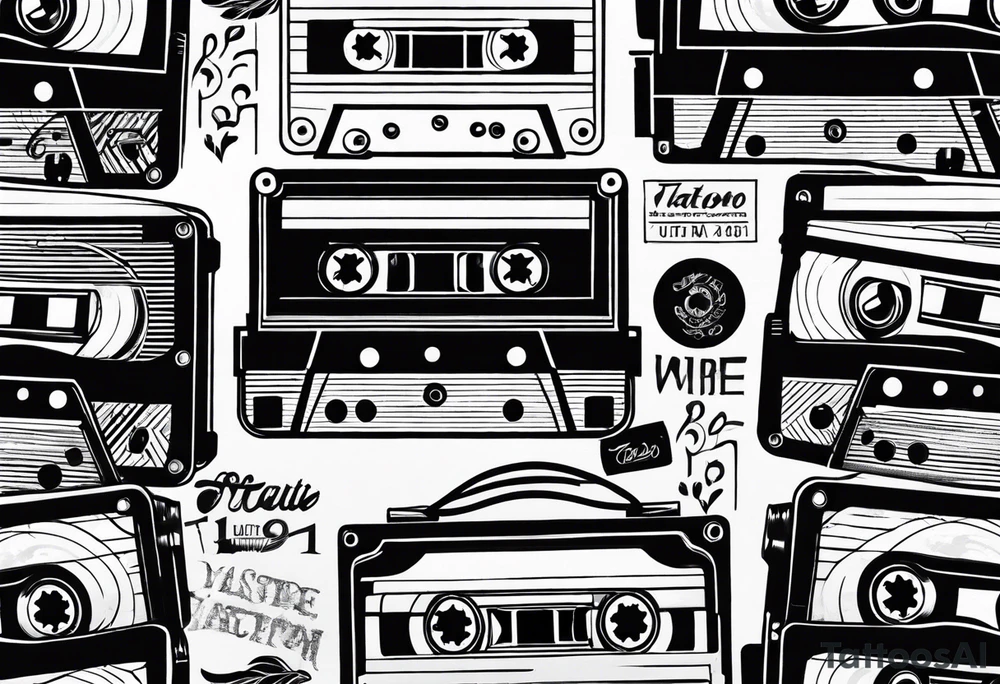 cassette tape tattoo idea