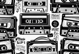 cassette tape tattoo idea
