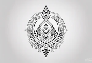 Polynesian hook tattoo tattoo idea