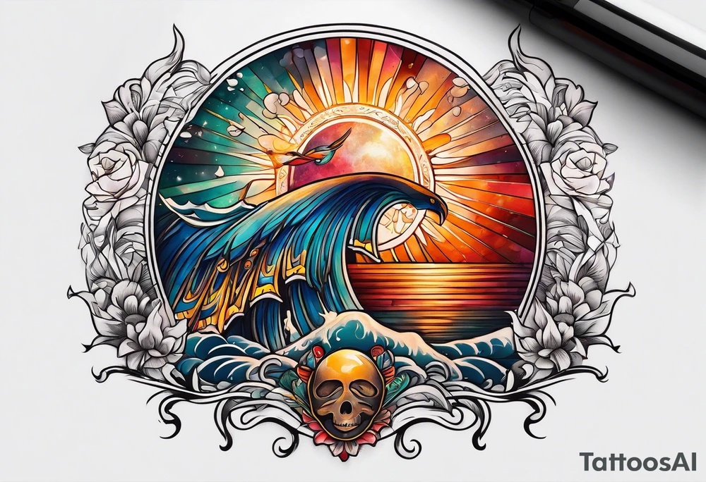 sunlight tattoo idea