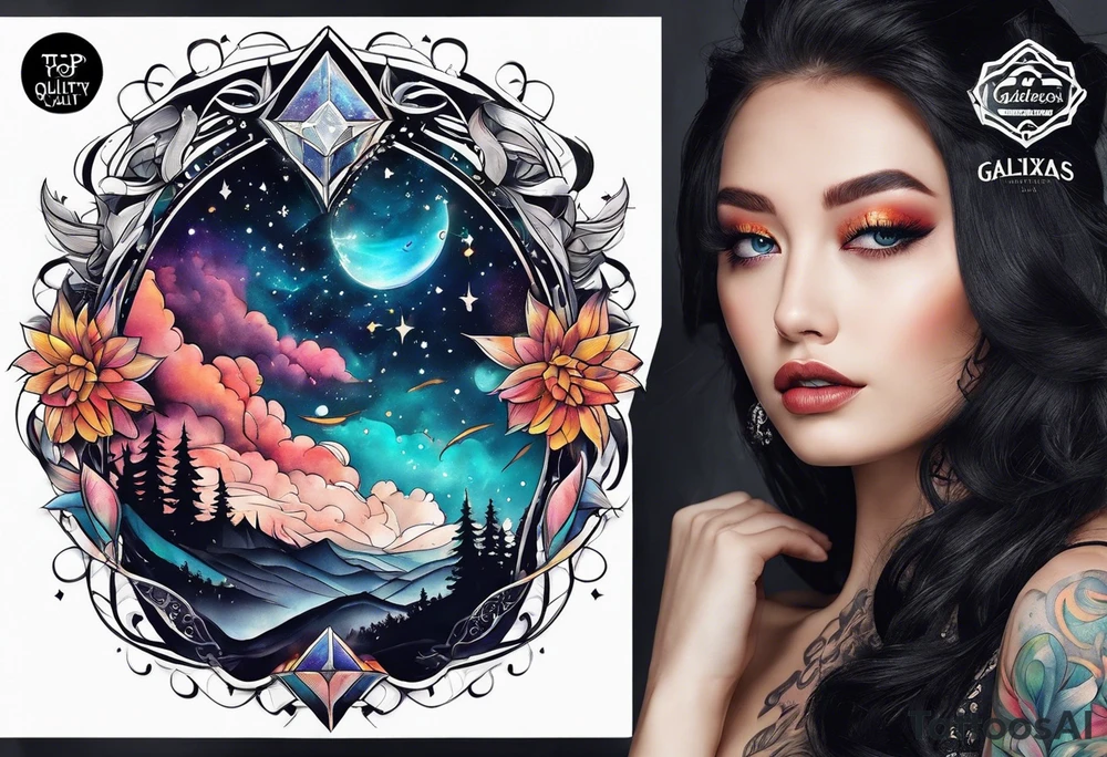 galaxias tattoo idea