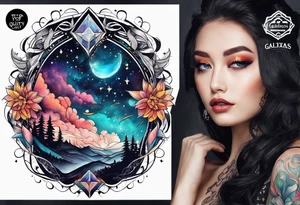 galaxias tattoo idea