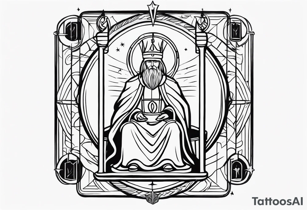 Hierophant tarot card tattoo idea