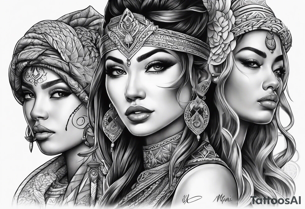 Three moirai tattoo tattoo idea