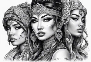 Three moirai tattoo tattoo idea