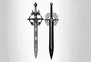 Einhander sword tattoo idea