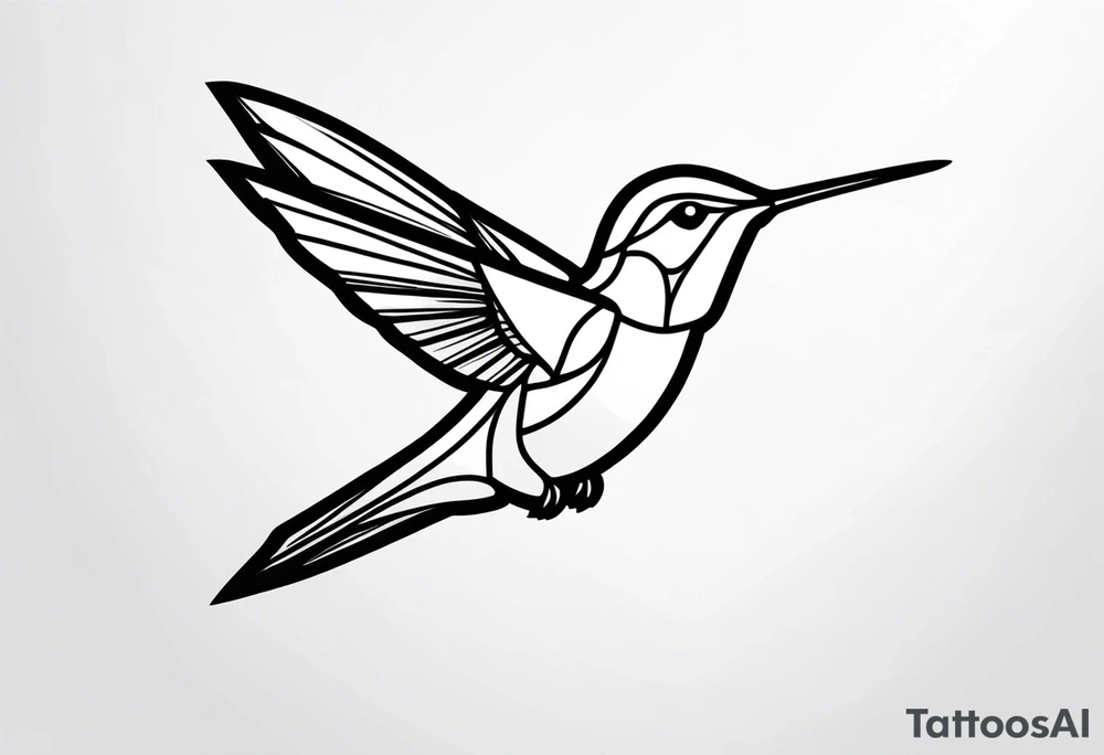 Hummingbird small tattoo idea