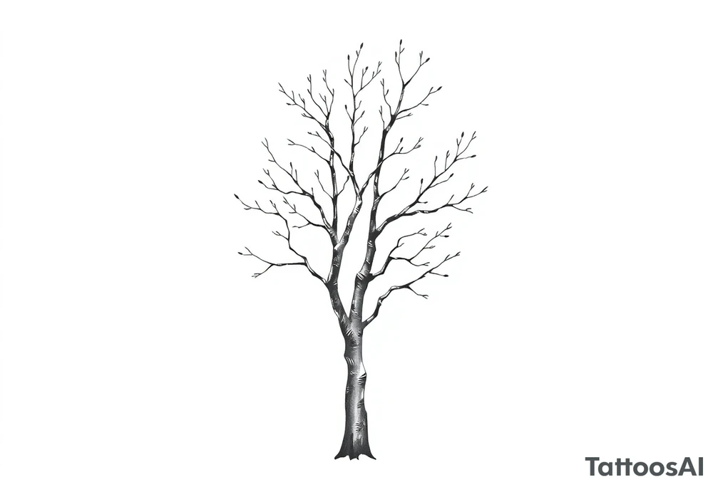 birch tree tattoo idea