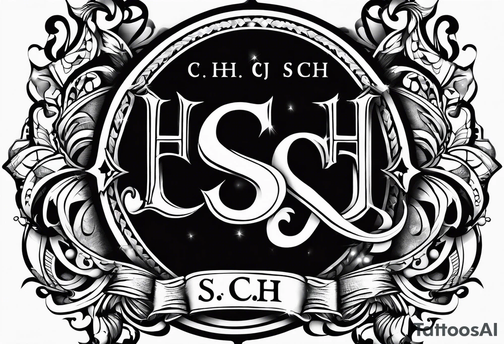 initials

S. C.  H.  J. tattoo idea