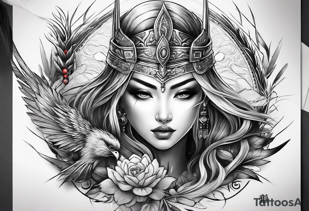 Spear tattoo idea