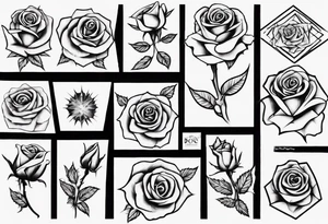 Dancing 
off a rose tattoo idea