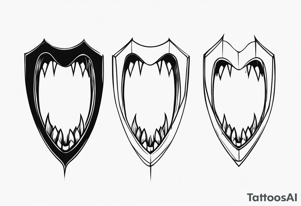 Vampire Fangs tattoo idea