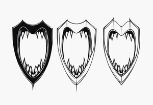 Vampire Fangs tattoo idea