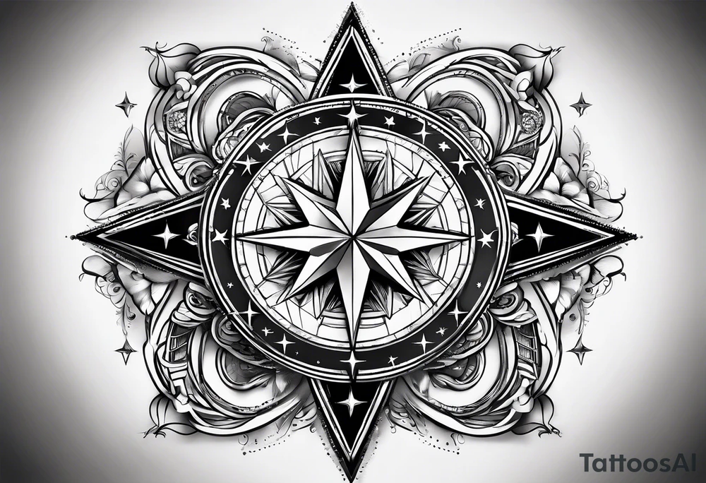 A star in the sky tattoo idea