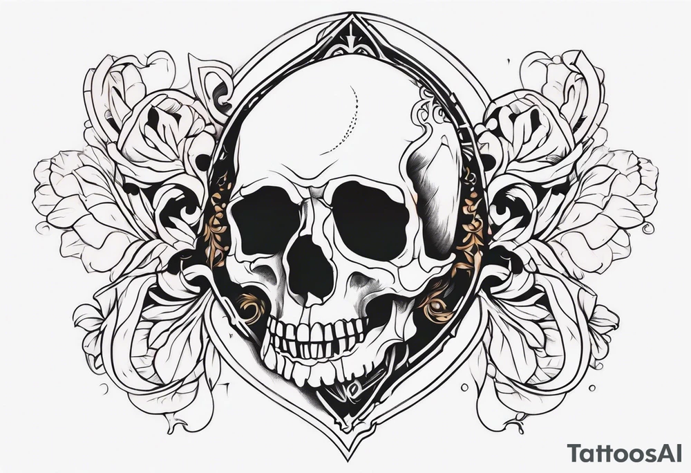 singular bone tattoo idea