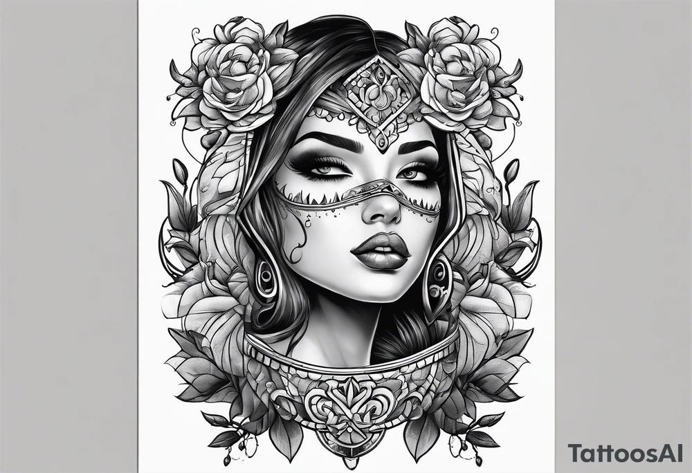 a person getting hung tattoo idea