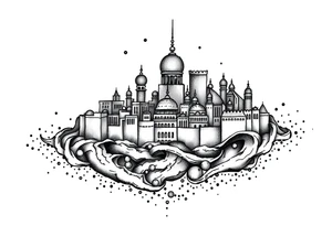 city of 
Atlantis tattoo idea