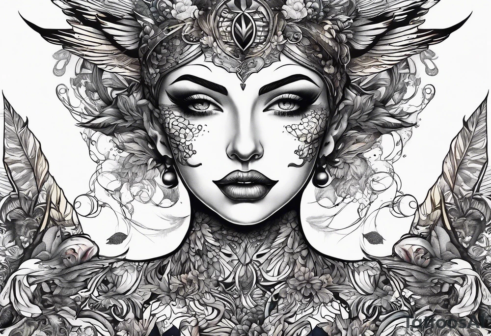 Front neck tattoo being ejecting from the skin, symbolizing the freedom from censorship. tattoo idea