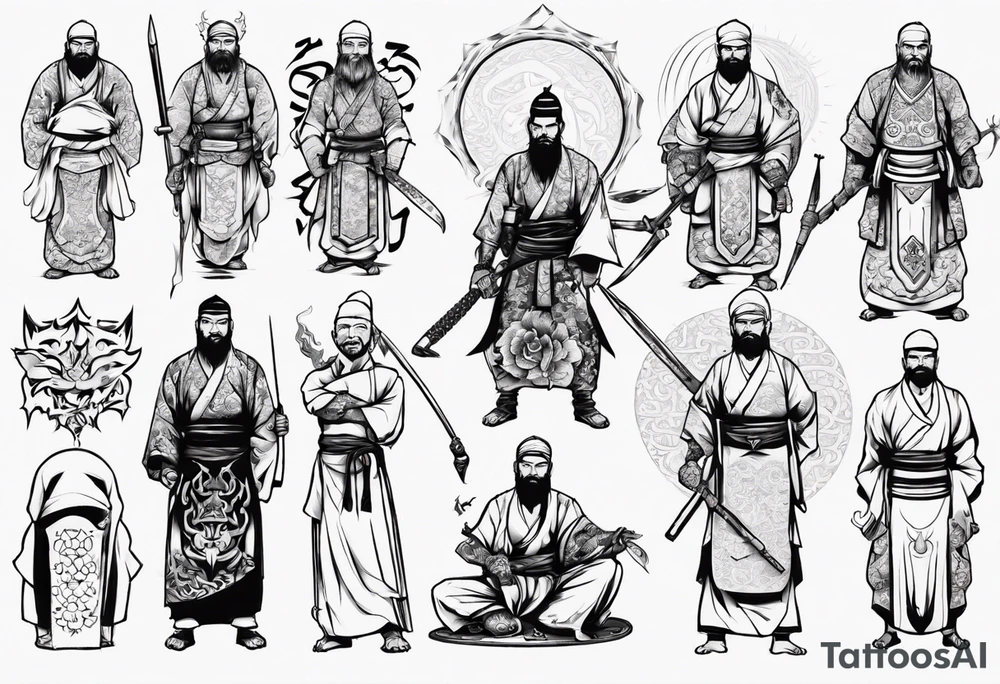 islamic warrior tattoo idea
