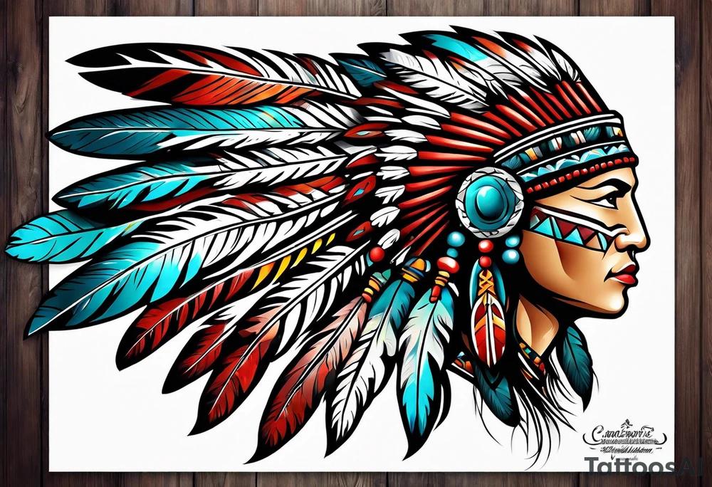 Cherokee Indian tattoo idea