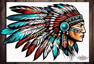 Cherokee Indian tattoo idea