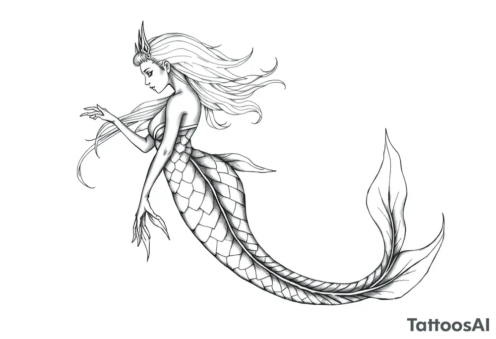 Reincarnation,mermaid tattoo idea