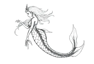 Reincarnation,mermaid tattoo idea