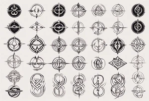 infinite symbol tattoo idea