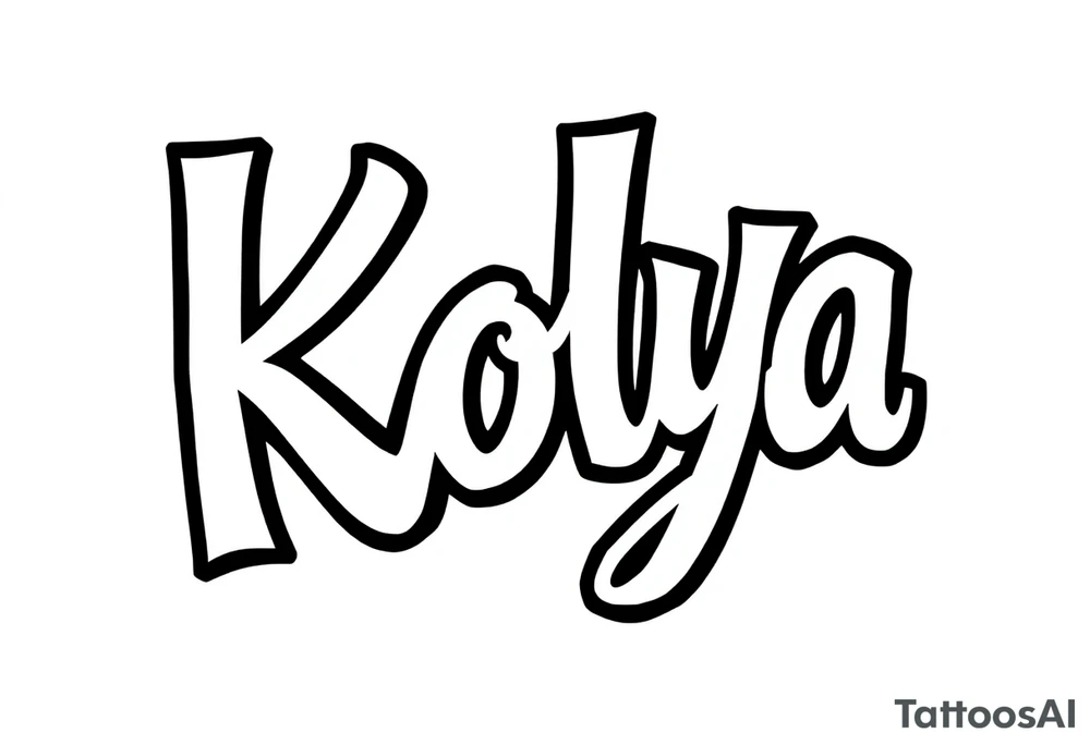 Kolya tattoo idea